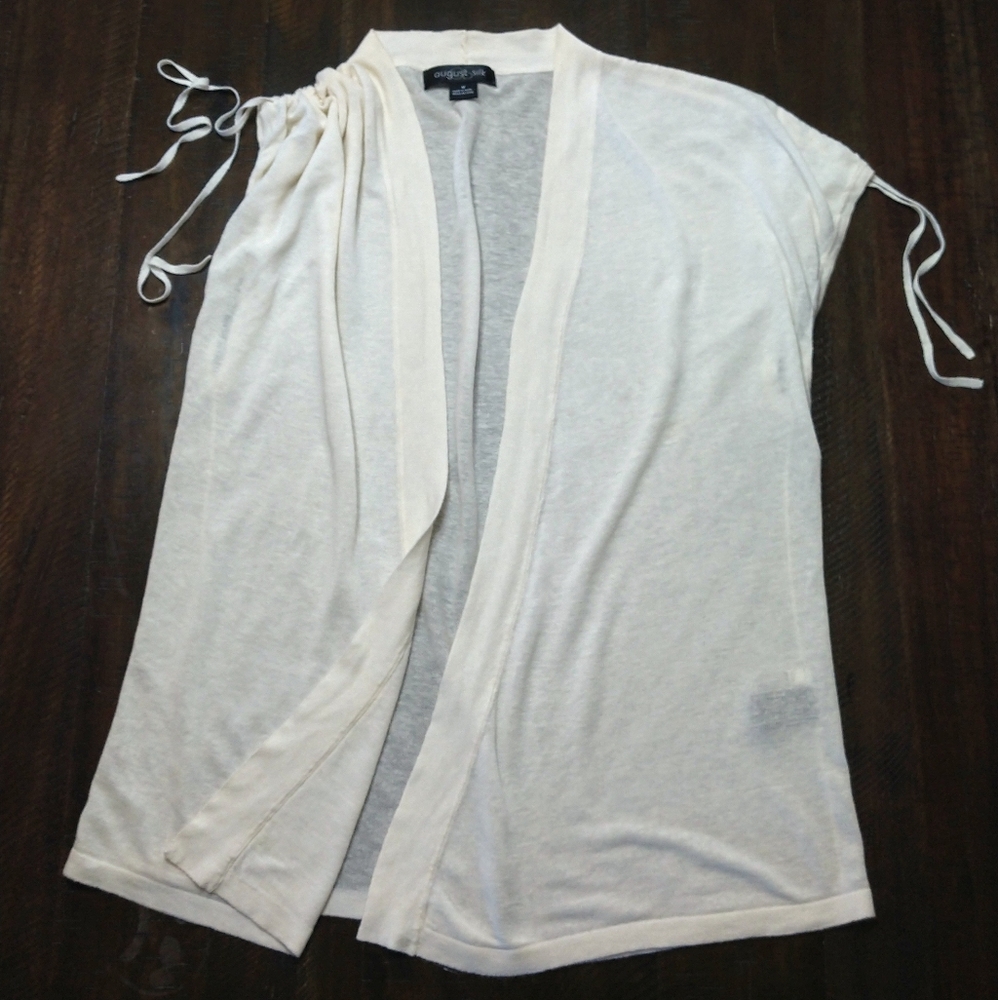 Like new Ivory Cardigan with adjustable sleeves